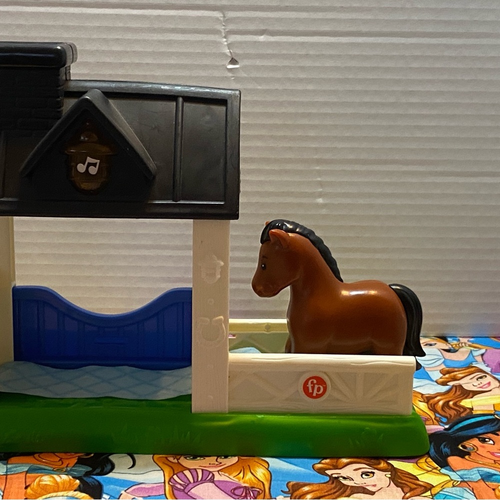 Fisher-Price Black and Blue Horse Playset